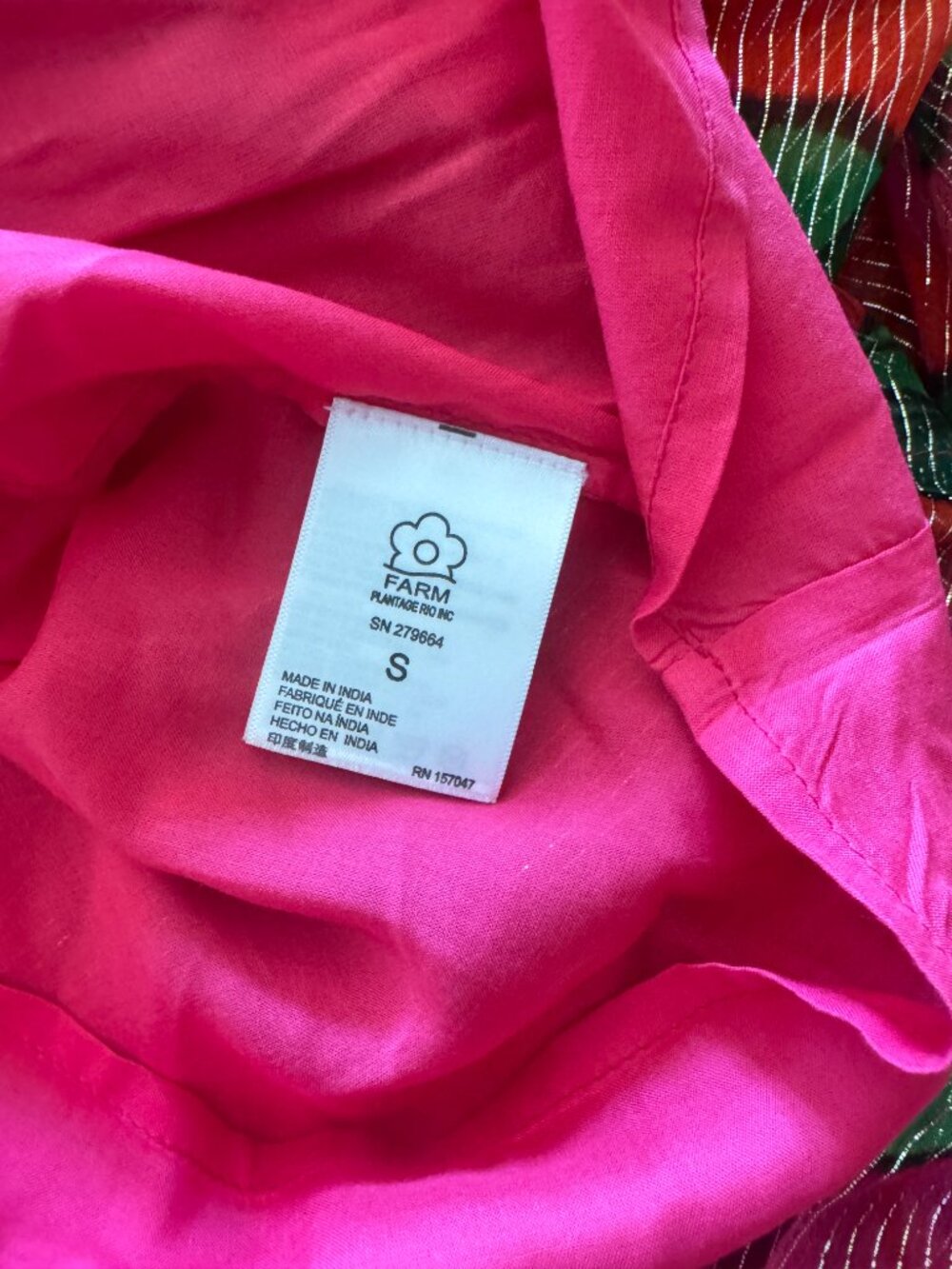Farm Rio Pietra Maxi Dress Size Small, EUC, Shimmer - Picture 13 of 14